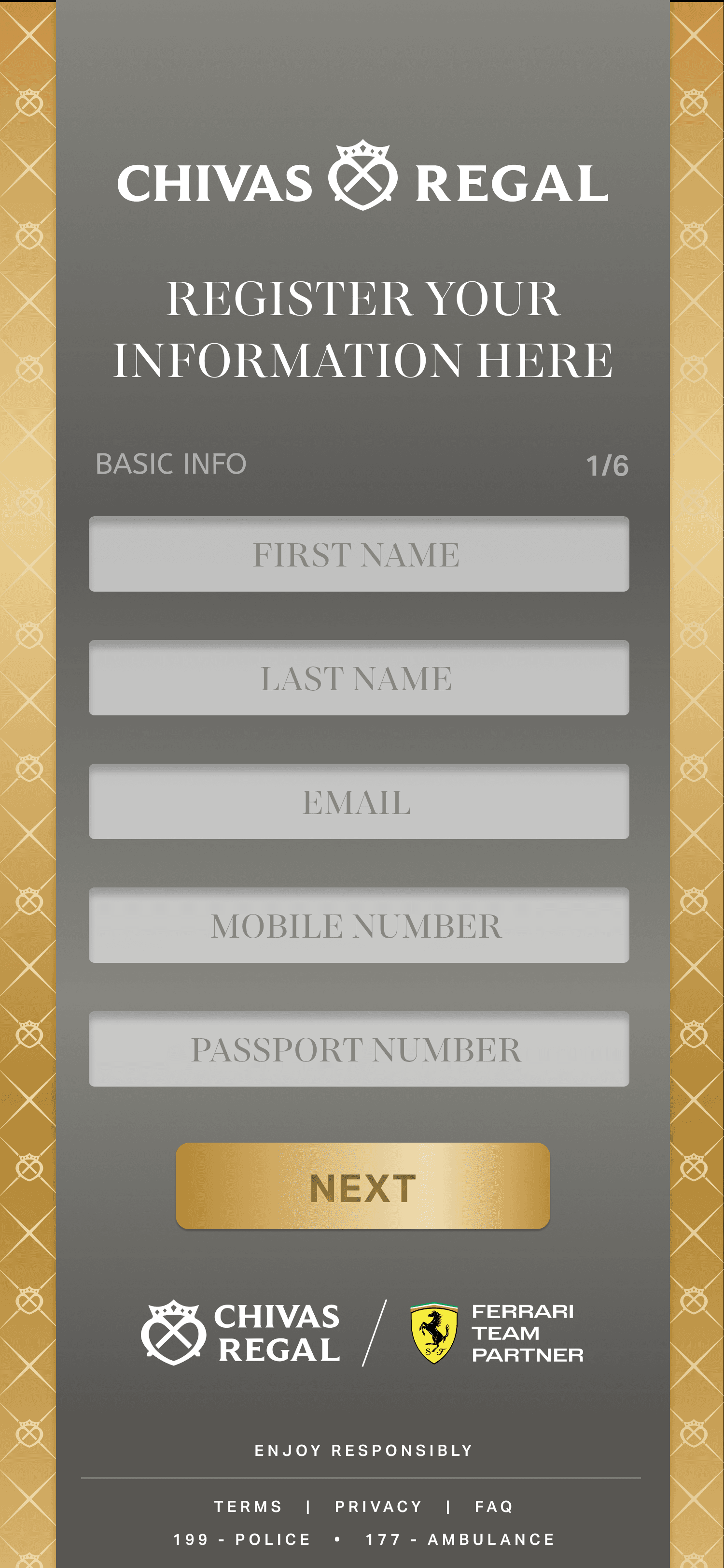 Frontend microsite for events and itinerary 1